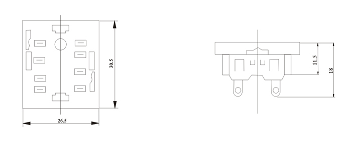 Relay socket PY 08 3